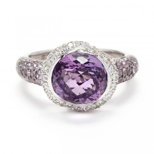 white-gold-amethyst-sapphire-and-diamond-ring