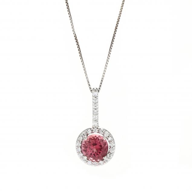 white-gold-pink-tourmaline-and-diamond-necklace