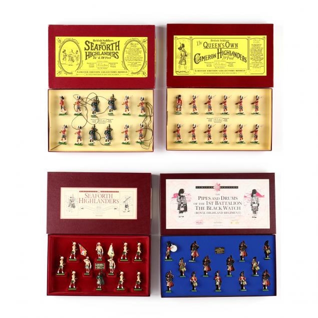 four-boxed-limited-editions-britains-military-miniatures-featuring-highlanders