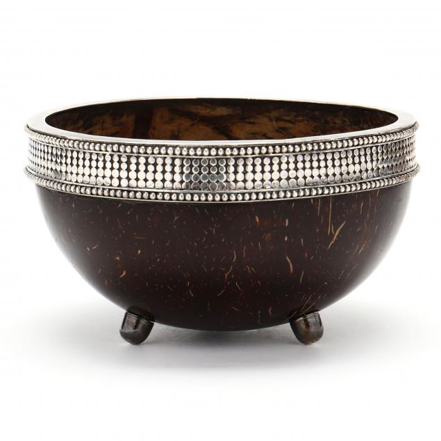 a-sterling-silver-mounted-coconut-bowl-by-john-hardy