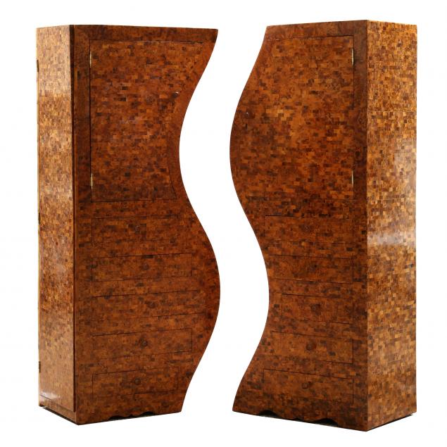pair-of-tall-custom-made-burl-wood-chifforobes