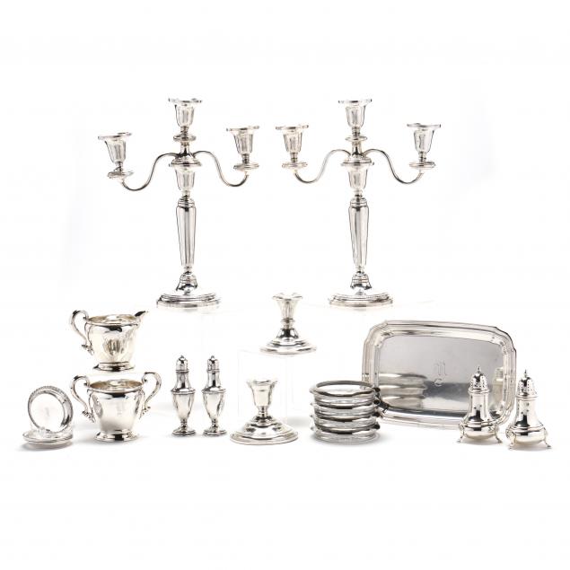 a-group-of-sterling-silver-dining-accessories