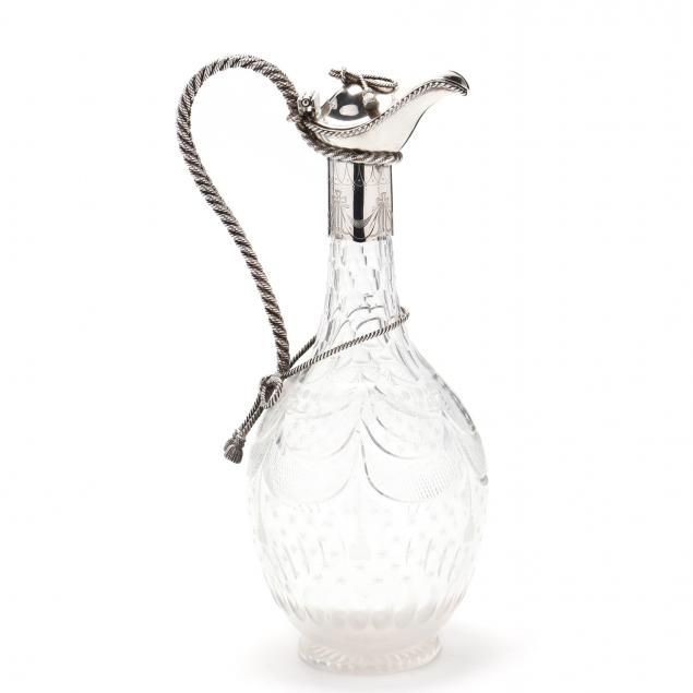 victorian-silver-and-cut-crystal-claret-jug