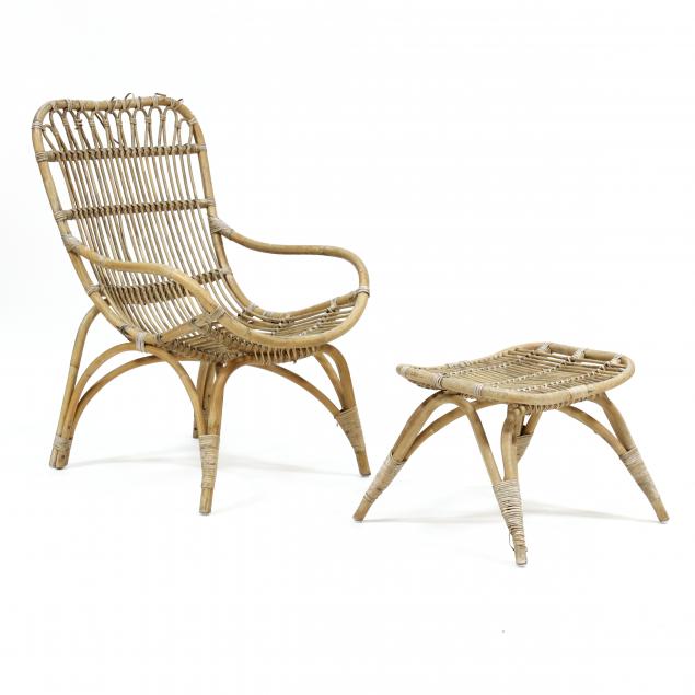 vintage-rattan-chair-and-ottoman