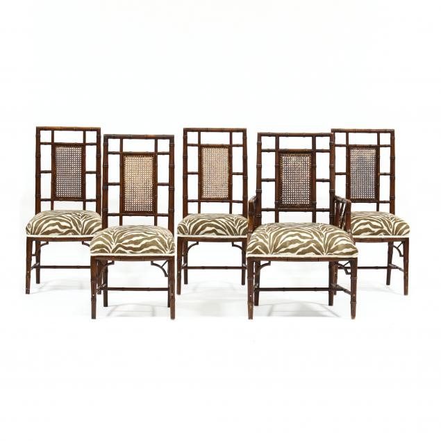 five-faux-bamboo-dining-chairs
