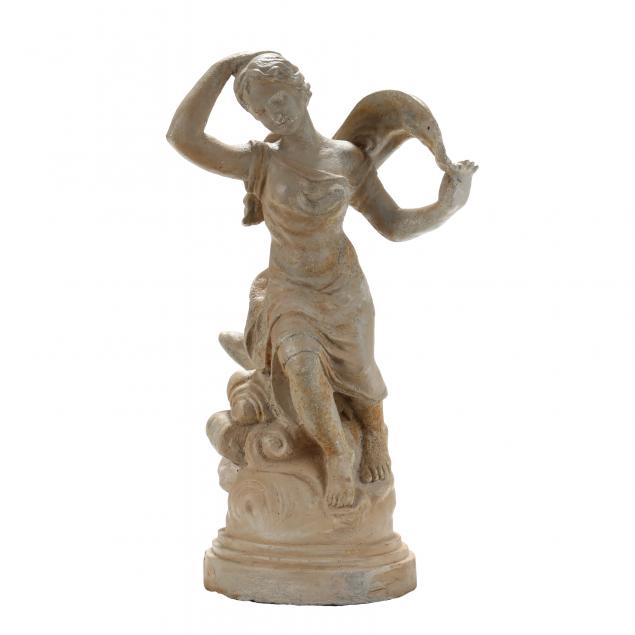 a-classical-style-cast-iron-garden-statue-of-a-maiden