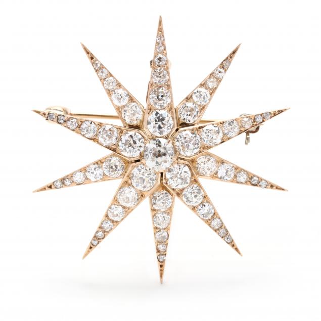 gold-and-diamond-starburst-brooch-pendant