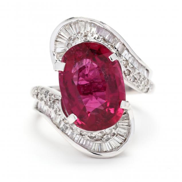 white-gold-pink-tourmaline-and-diamond-ring