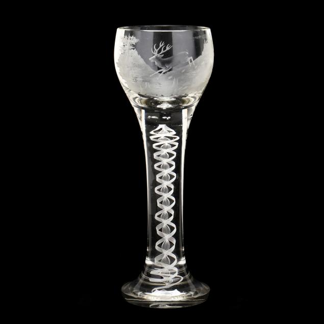 bohemian-blown-and-engraved-glass-with-air-twist-stem