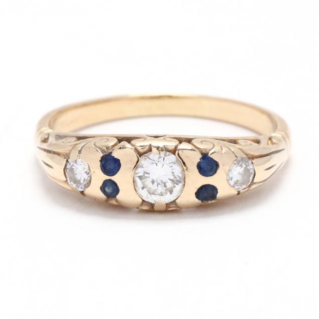 gold-diamond-and-sapphire-ring