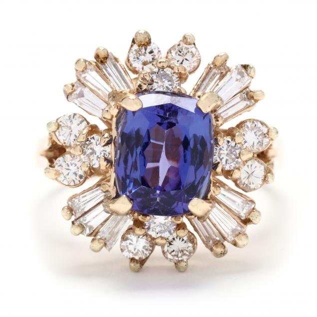 gold-tanzanite-and-diamond-ring