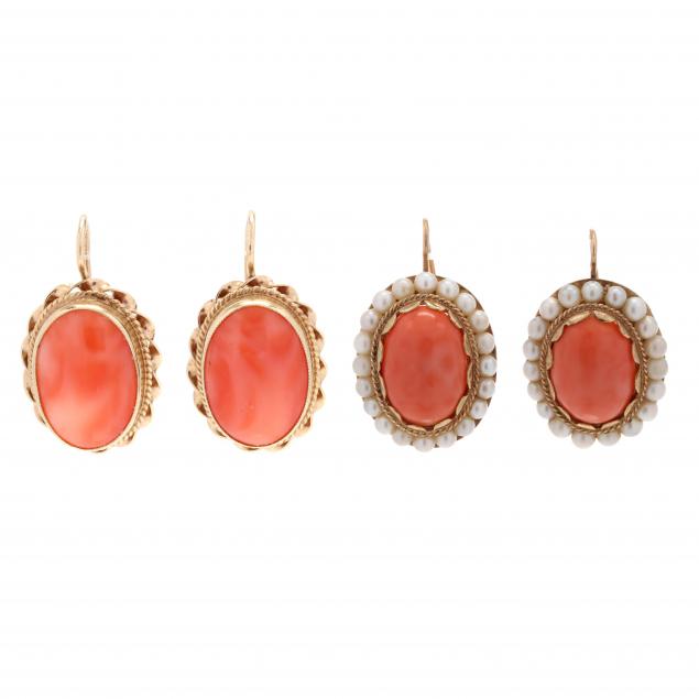 two-pairs-of-coral-earrings