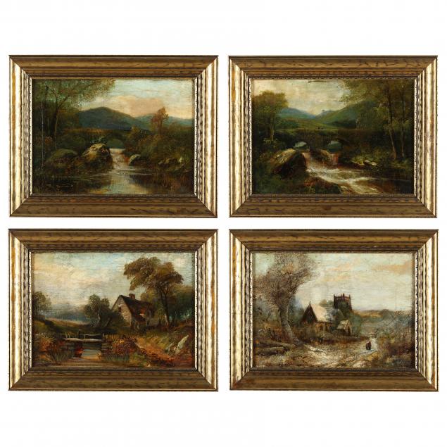 english-school-19th-century-the-four-seasons-four-works