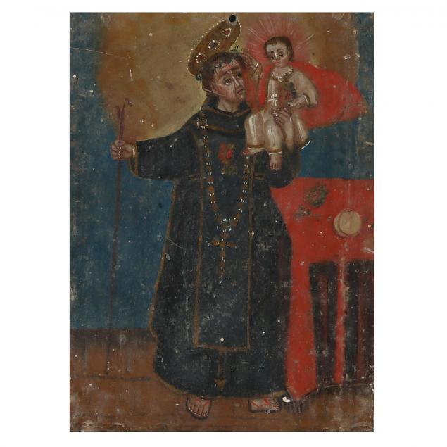 an-antique-mexican-retablo-of-san-antonio-19th-century