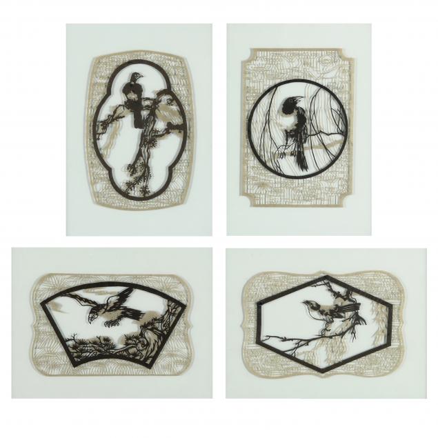 daniel-nie-american-20th-century-four-framed-cut-outs