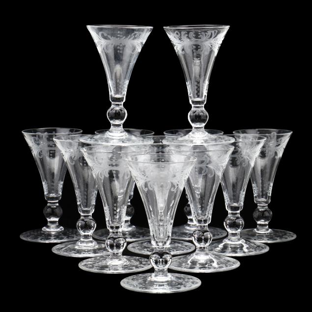 twelve-blown-and-etched-glass-stems