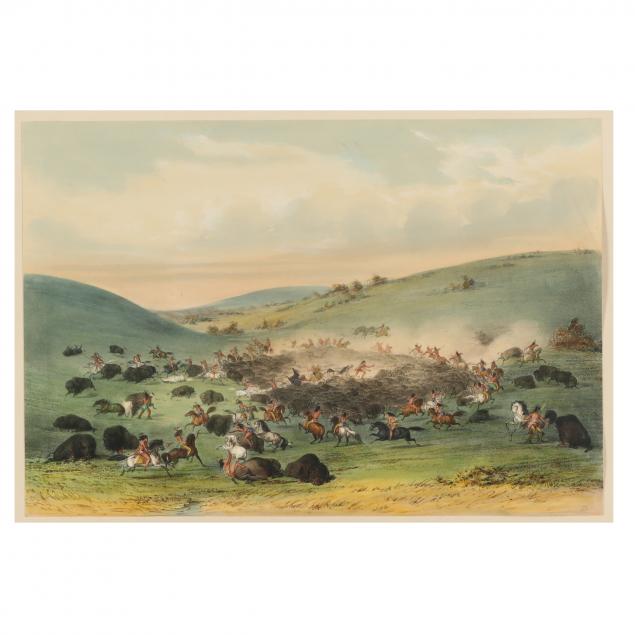 george-catlin-american-1796-1872-i-buffalo-hunt-surround-i