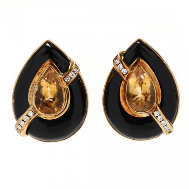 gold-black-onyx-citrine-and-diamond-earrings-denoir