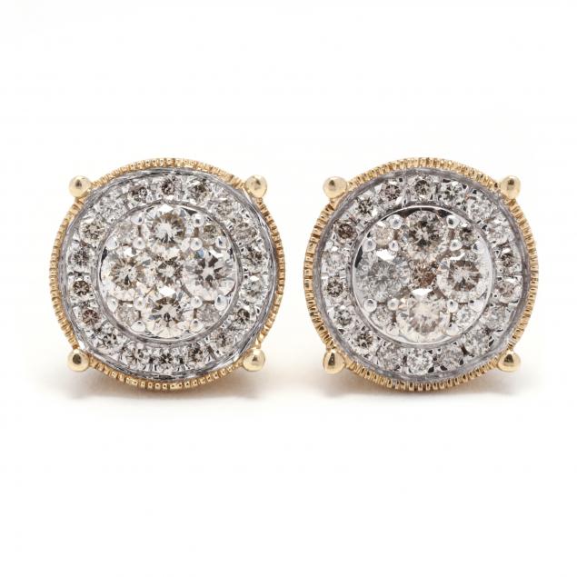 gold-and-diamond-cluster-earrings
