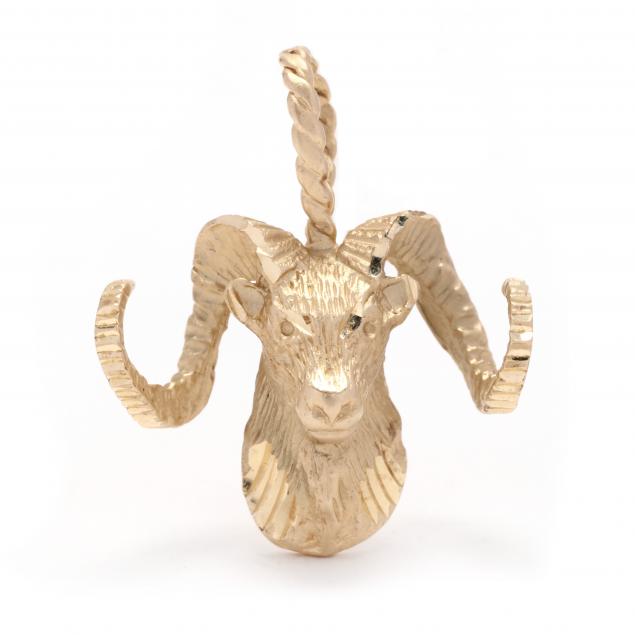 gold-ram-s-head-pendant