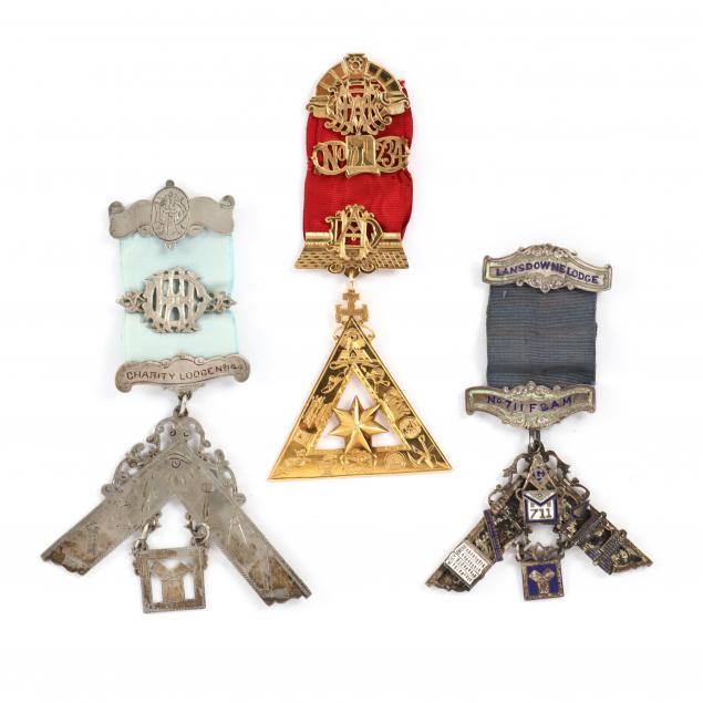 three-masonic-jewels-from-pennsylvania-lodges-sterling-silver-and-14kt-gold