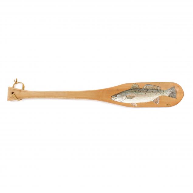 duane-raver-nc-1927-2022-speckled-trout-on-paddle