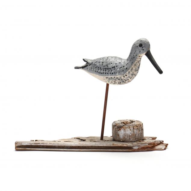 miles-hancock-va-1887-1974-yellowlegs-mounted-on-driftwood