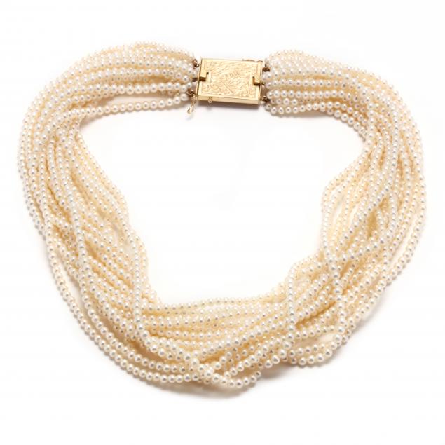 multi-strand-pearl-torsade-necklace