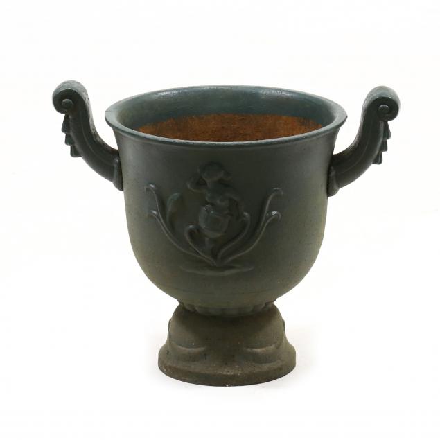 classical-style-cast-iron-garden-urn