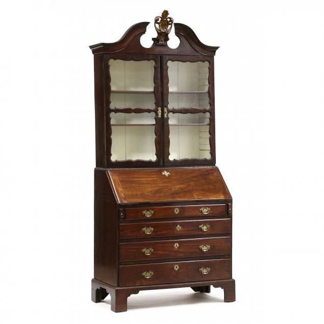 george-iii-carved-mahogany-bureau-bookcase