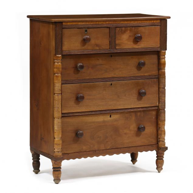 north-carolina-walnut-and-tiger-maple-chest-of-drawers