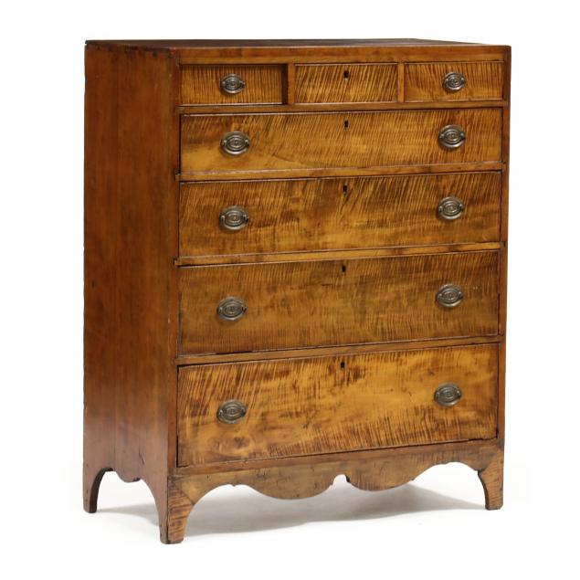 north-carolina-federal-tiger-maple-chest-of-drawers