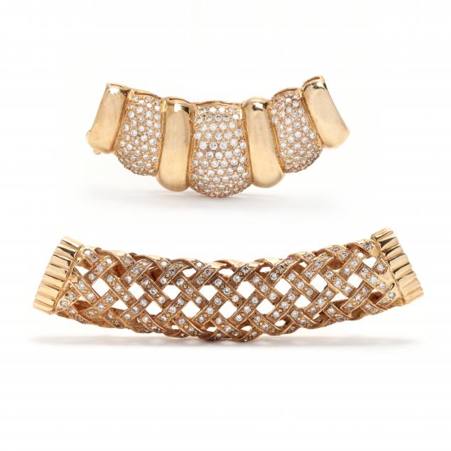 two-gold-and-diamond-slides