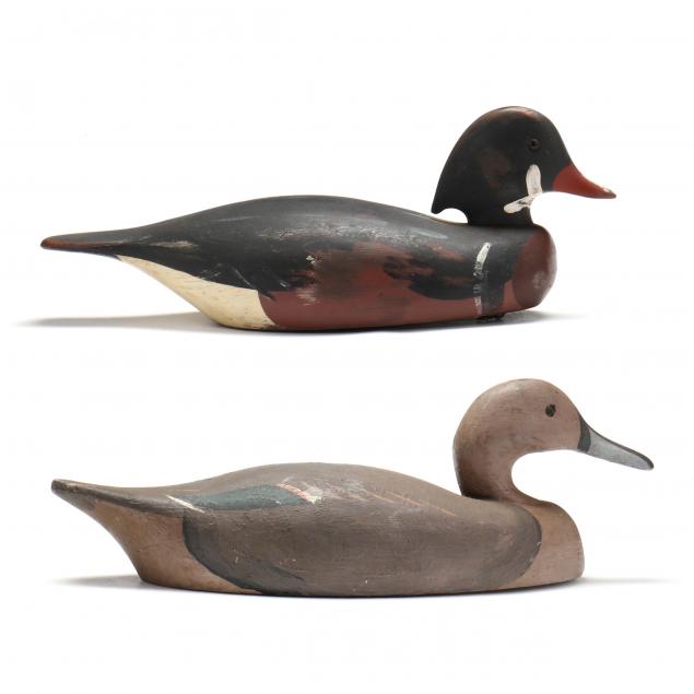 two-castle-haven-club-decoys-wood-duck-and-hen-pintail
