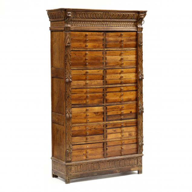 renaissance-revival-carved-oak-lock-side-collector-s-tall-chest