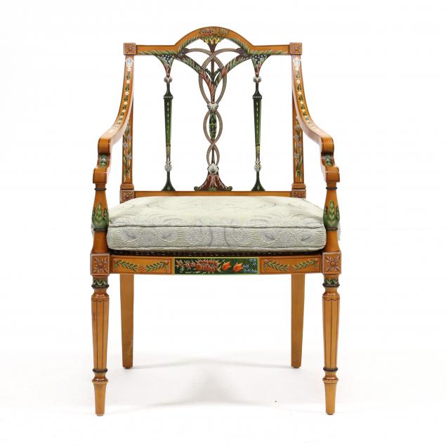 adam-style-paint-decorated-armchair