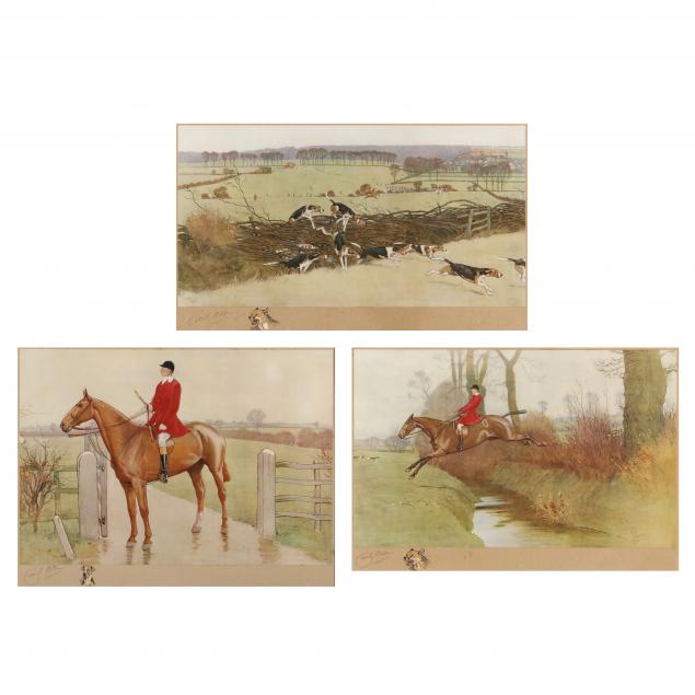 cecil-aldin-british-1870-1935-three-fox-hunting-prints-with-remarque-drawings