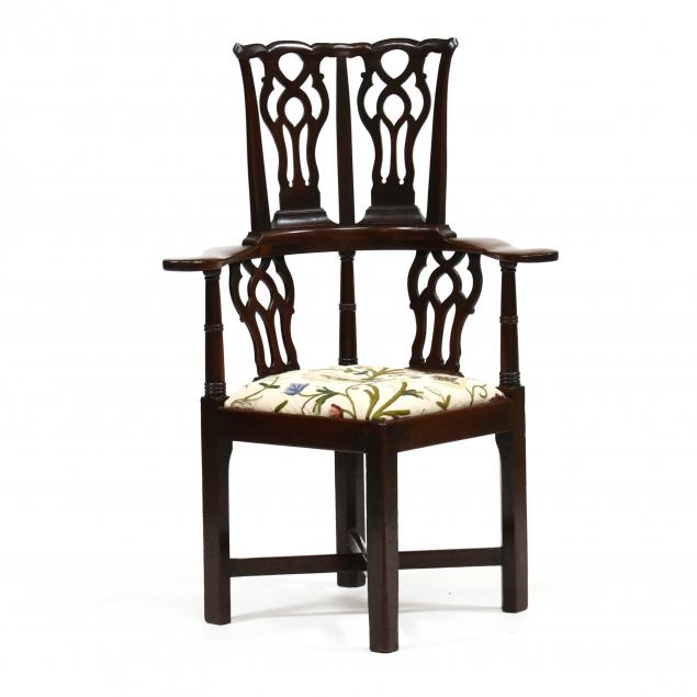 english-chippendale-mahogany-corner-chair