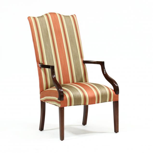 southwood-federal-style-inlaid-mahogany-lolling-chair