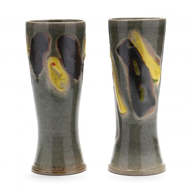 mark-hewitt-pottery-nc-b-1955-pair-of-cylinder-vessels