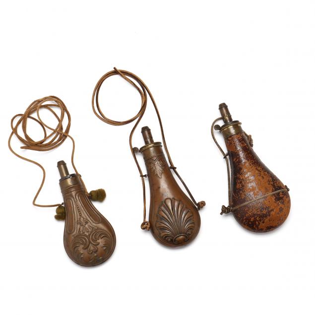 three-19th-century-powder-flasks