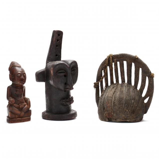 three-african-carved-wooden-objects