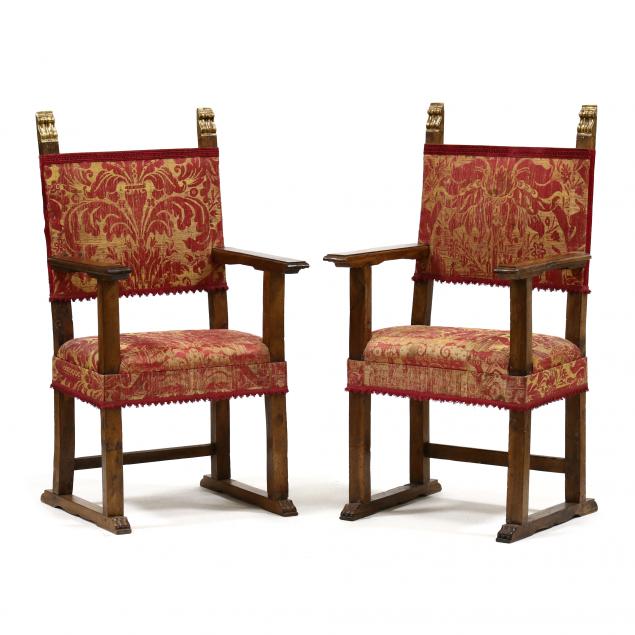 pair-of-elizabethan-walnut-armchairs