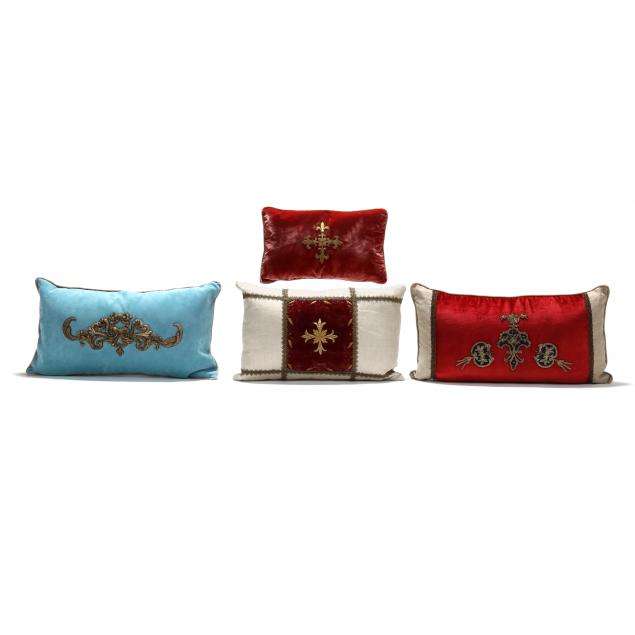 manner-of-rebecca-vizard-four-embroidered-pillows