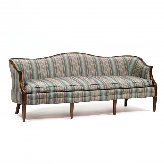 hickory-chair-silk-upholstered-french-style-sofa