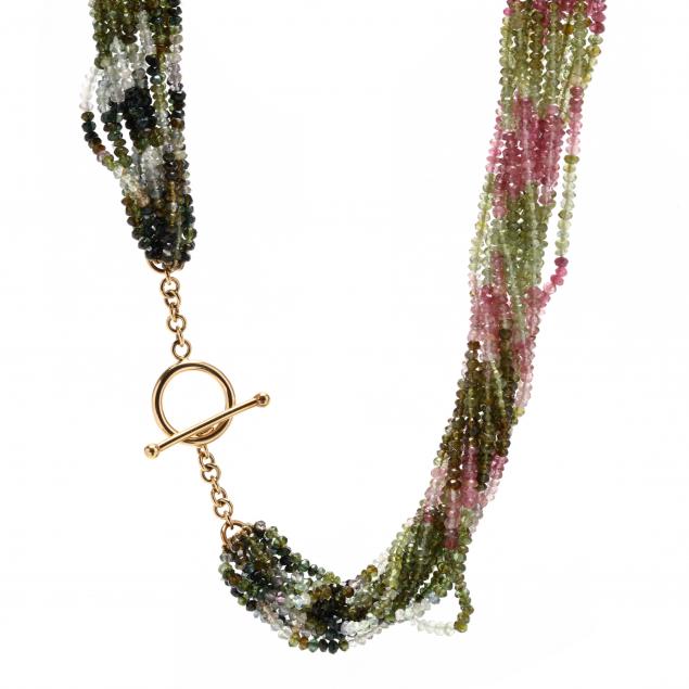 multi-strand-tourmaline-bead-torsade-necklace