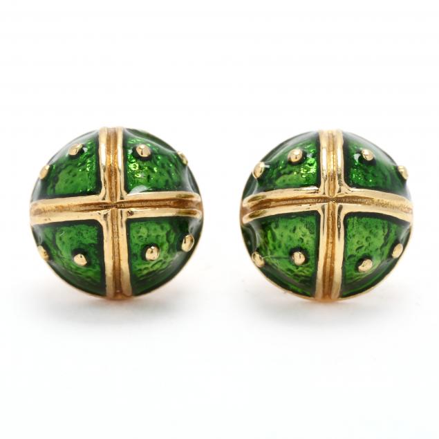 gold-and-enamel-earrings