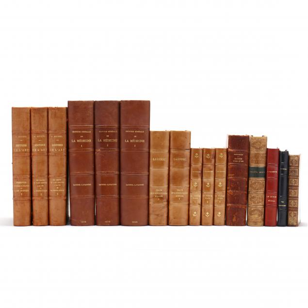 sixteen-16-mostly-french-leather-bound-books