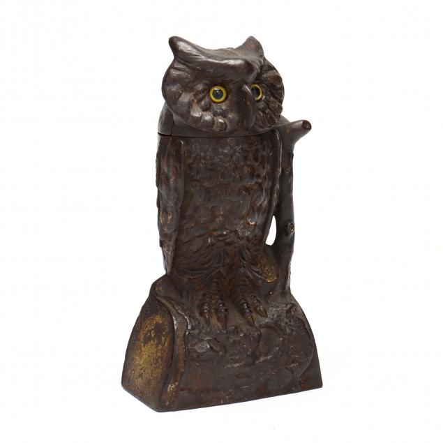 american-cast-iron-mechanical-owl-coin-bank