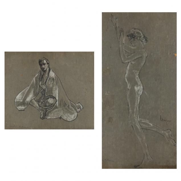 arthur-b-davies-american-1862-1928-female-nudes-two-sketches